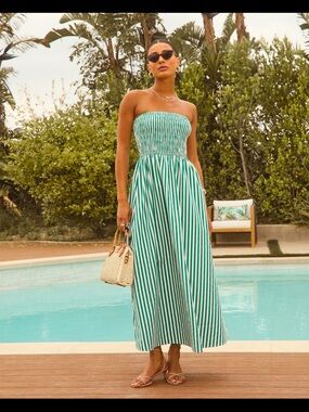 Summer Striped Maxi Dress